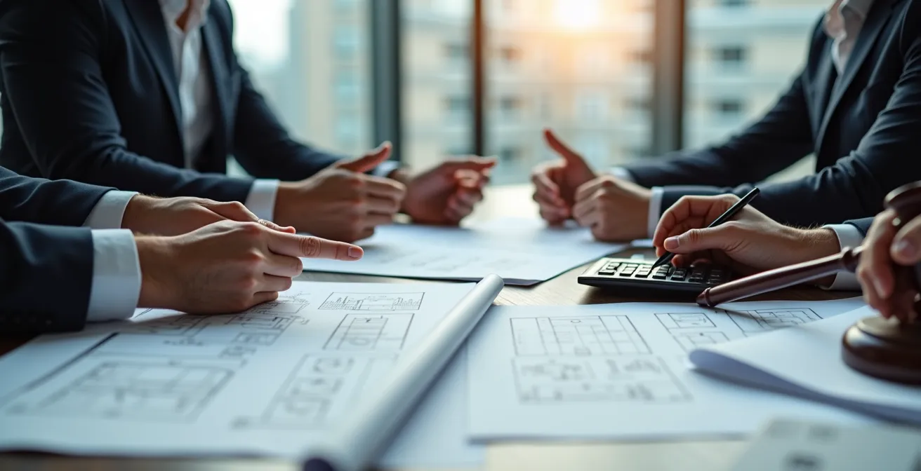 Infographie visuelle montrant les étapes de gestion d'un retard de remboursement avec des symboles juridiques belges